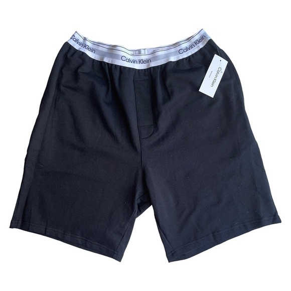Calvin Klein Men's size Medium Black Pajama  lounge Sleep Shorts NWT - Picture 5 of 10